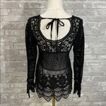 Staring At Stars  Black Crochet Lace Blouse Photo 2