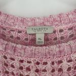 Talbots  Open Knit Sweater Rainbow Stripe Pullover Long Sleeve Cotton Size MP Photo 8