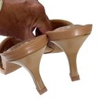 Vince Camuto EUC  Leather Alerti Heeled Sandals Tan Size 7 1/2 Photo 5