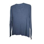 J. McLaughlin  Women's‎ Large Cardigan Button Front Ribbed Cotton Blue #N1-6 Photo 6
