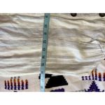 Dip White/Blue Striped Ruffle Straps Button Down Linen Maxi Sundress‎ Size 10 White Photo 7