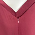 WAYF  Maroon Bridesmaid Maxi Wrap V-Neck Dress Size Small Photo 5