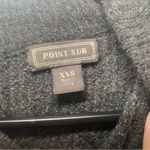 Point Sur J Crew Button Back Wool Alpaca Crewneck Sweater Gray Oversized XXS Photo 1