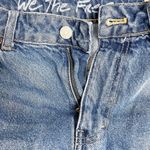 Free People Bailey Denim Miniskirt Medium Wash Frayed Fringe Hem Women’s Size 28 Photo 6