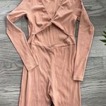 ASOS Beige Long Sleeve Nude Ribbed Unitard size 4 US NWOT Photo 5