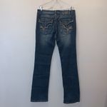 Zenim blue natural waist mid low bootcut jeans Size 12 Photo 5