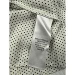 Adrianna Papell  Polka Dot Blouse Long Sleeve Pleated Top Womens Size M‎ Photo 3