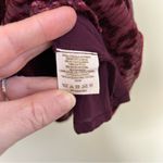 Free People Wine Crushed Velvet Metallic Sleeveless A Line Mini Dress 4 Photo 3