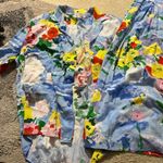 Jams World  vintage floral dress 2 piece set L Photo 4