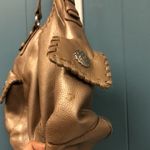 The Sak ‎ golden gold shoulder bag purse w/ side pockets 14” x 10” Photo 1