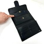 Gucci horsebit black leather trifold vintage wallet, made in Italy Photo 5