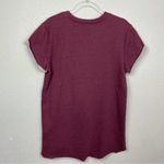 Miami  Heathered Maroon Sweatshirt Tunic with Opaque Jewels on Chest Size M Photo 7