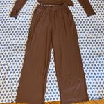 Moral Brown Women's pants top set Small NWT Photo 1