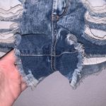 REWASH  acid wash distressed short jean shorts Photo 3