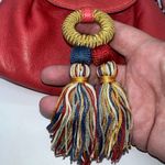 Loewe  Mini‎ Red Leather Tassle Crossbody Bag Pre Authenticated Photo 5