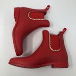 Jack Rogers Sallie Slip-On Red Rain Booties Photo 4