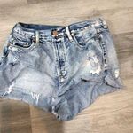 BLANK NYC Size 30 destroyed frayed hem cut off jean shorts 2" inseam Photo 0