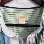 Maeve Anthropologie Alix Henley Blouse Striped Button Up Tunic Women Small Photo 7
