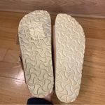 Birkenstock Arizona Big Buckle Slide Sandals in Antique Cognac Leather - Size 36 Photo 6