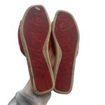 Christian Louboutin 40 Pacha Tassel Velvet Espadrille Slide Sandal Burnt Orange Photo 8