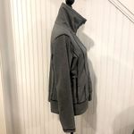 Eddie Bauer Women’s Grey Full Zipper Motion Stretch Sweatshirt Sz Large Photo 2