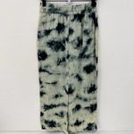 ZARA  Batik Green Blue Tie Dye Crinkle Midi Sirt Size Small Photo 4