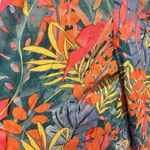 Kona Sol  Pants Women's L Pull on Rayon Smock Waist Wide Slit Leg Tropical Lounge Photo 1