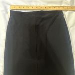 Alice + Olivia  Air Size 6 Black Midi Skirt W Front Slit And Built In Shapewear Photo 4