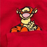 Disney Vintage  Winnie the POOH Tigger Fleece Pullover Sweatshirt Size Large Red Photo 2