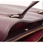 Kate Spade  Purple‎ Saffiano Leather Laurel Way Evangelie Satchel Photo 4