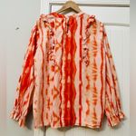 Anthropologie  Samant Chauhan Emilia Ruffled Tie-Dye Blouse Photo 6