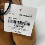 Liz Claiborne Barrington Boots 7 Brown Faux Leather Pointed Toe Stacked Heel Photo 6