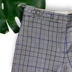 Halogen Grey Plaid Slim Fit Ankle Pants Photo 5