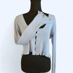 Nasty Gal Light blue cropped cardigan Size 8 Photo 1