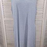 Ronni Nicole Tank Dress/Beach Coverup Blue/White Stripes-XXL Photo 0