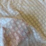 Liz Claiborne  size 0X Sheer White with Gold Thread detail Long Sleeves Blouse Photo 4