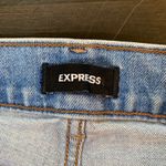 EXPRESS  High‎ Rise Flare Jeans Size 8R Medium Wash Stretch Denim Bootcut Retro Photo 2