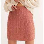 Free People  cable knit skirt mauve extra small Photo 0