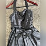 White House | Black Market Women’s black dress with attachable waist bow and removable straps Photo 3