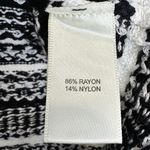 Rachel Zoe  Fair Isle Western Sweater Vest XL Crew Neck Knitted Top Black White Photo 3