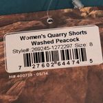 Outdoor Research Teal Quarry Shorts Washed Peacock Athletic Hiking [size 8] New Blue Photo 4