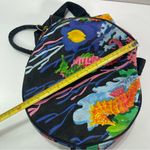 Paul Brent Coastal life seahorses Colorful Embroidered Bucket Bag Cruise Beach Black Photo 5