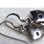 Source Unknown .925 Silver Quirky Fun Comedy/Tragedy Double Mask Dangle Hook Statement Earrings Photo 3