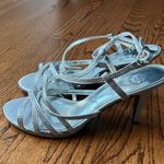 Women’s Silver Sparkly Heels Size 8.5 Photo 2