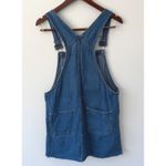 Original TY Wear Denim Jean Overall Dress Mini Frayed Hem Women's Size M Blue Photo 1