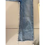 Old Navy Women's Wide Leg Extra High Rise Light Wash Denim Raw Edge Hem Jeans 2 Photo 6