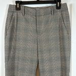 ZARA  Plaid Ankle Pants Black Tan Houndtooth Size 4 EUC #5612 Photo 2
