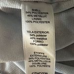 Chico's  Travelers‎ Blouse Pullover Dolman Sleeve Silver Shimmer Size 1 Photo 6