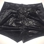 Very J Light Leather Lace Up Shorts Photo 0