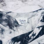 Fantastic Fawn  Long Sleeve Shirt Tie Dye Elbow Patch Black Women M Boho Artistic Photo 4